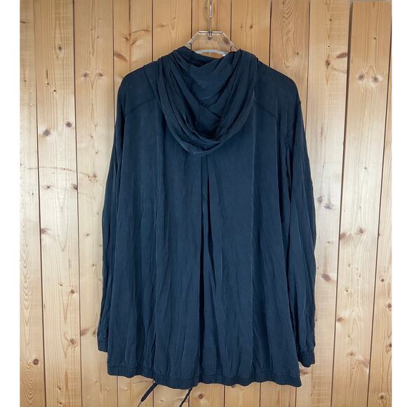 Lululemon Women's Open Hooded Cardigan/Wrap, Black - Size 10 - Picture 2 of 6
